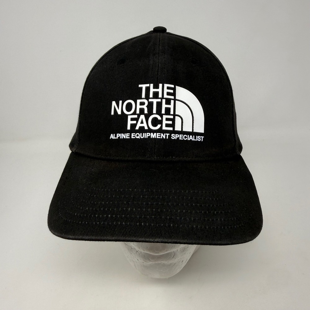 The North Face Mens Black Alpine Equipment Specialist Snapback Hat Logo Cap